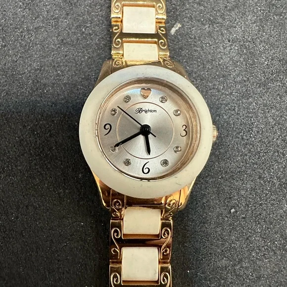 Brighton | Accessories | Brighton Rose Gold And Cream Watch 